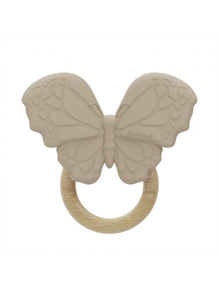 LABEL LABEL SILICONE TEETHER BUTTERFLY NOUGAT