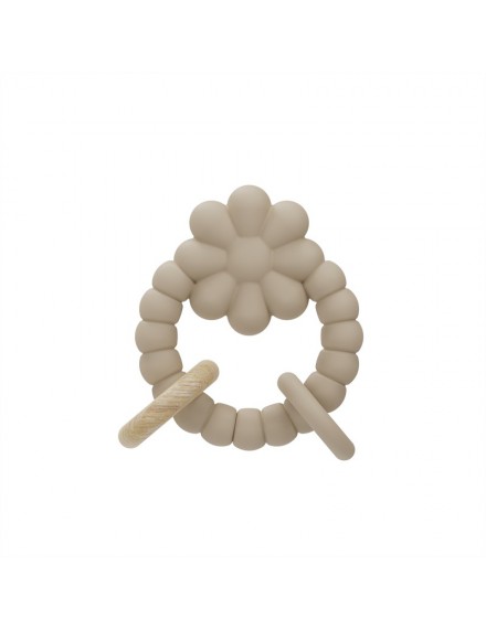 LABEL LABEL SILICONE TEETHER FLOWER NOUGAT
