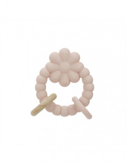 LABEL LABEL SILICONE TEETHER FLOWER PINK