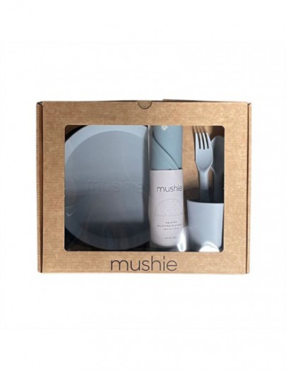 MUSHIE GIFTBOX DINNERWARE ROUND POWDER BLUE
