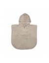 TIMBOO PONCHO V-HALS FEATHER GREY