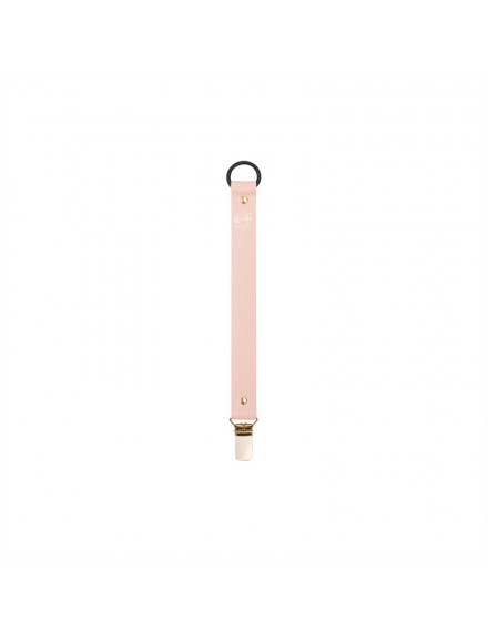 BJALLRA PACIFIER CLIP PINK FAUX LEATHER