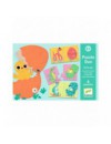 DJECO PUZZEL DUO FUNNY EGG-6 PUZZELS