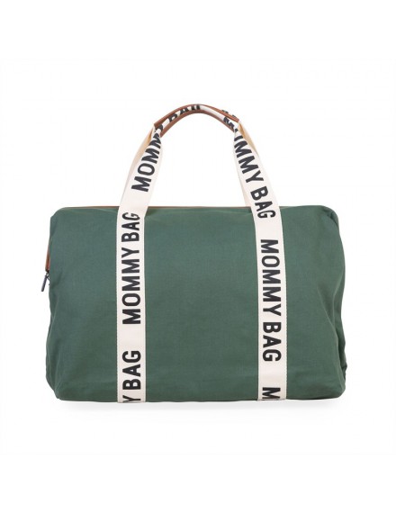 CHILDHOME MOMMY BAG BIG SIGNATURE GREEN
