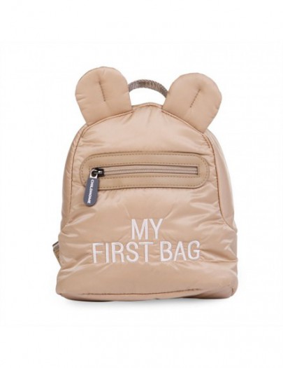 CHILDHOME KIDS MY FIRST BAG BEIGE GEWATTEERD