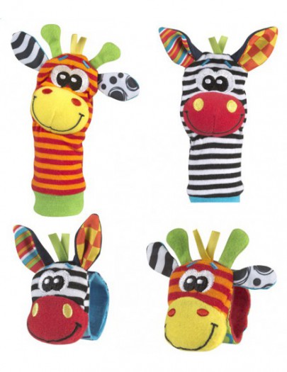 PLAYGRO JUNGLE WRIST RATTLE AND FOOT FINDER