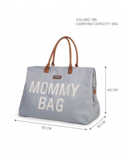 CHILDHOME MOMMY BAG BIG GREY OFF WHITE