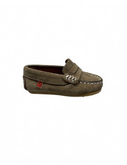 ELI MOCCASIN VELOURS ARMY GREEN