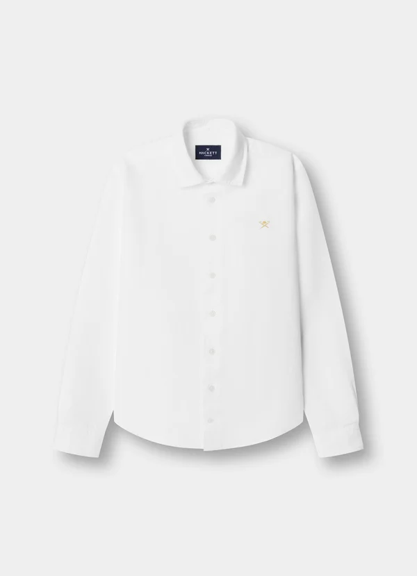HACKETT HEMD LINNEN OPTIC WHITE