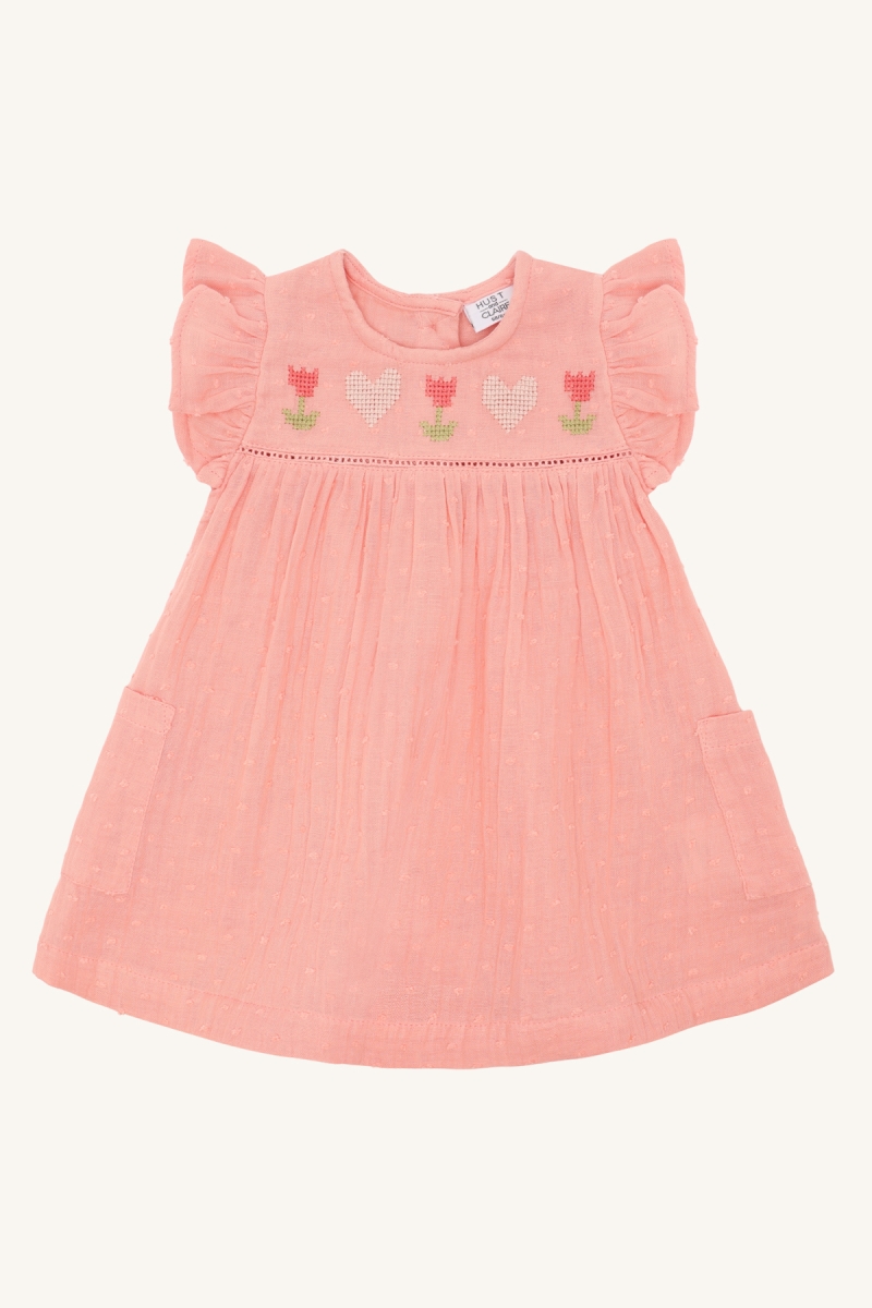 HUST & CLAIRE KLEEDJE DOBBY