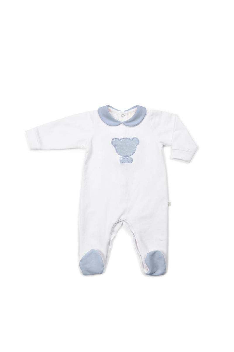 LIVING NATURE BABYPAKJE JULE WIT/BLAUW