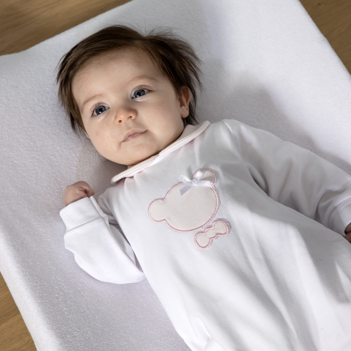 LIVING NATURE BABYPAKJE JULE WIT/ROZE